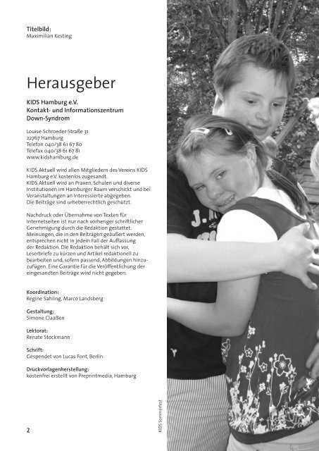 KIDS Aktuell - preprintmedia OHG Agentur für Digitale Medien