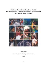 Cultural diversity and unity in Christ: the Presbyterian Church of ...