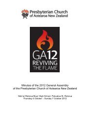 Download the minutes of GA12 - Presbyterian Church of Aotearoa ...