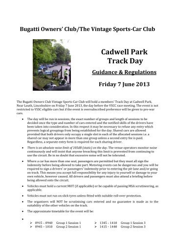 Cadwell Park Track Day - Prescott Speed Hill Climb