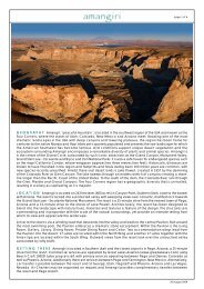 E-Amangiri Fact Sheet 280809 - Aman Resorts