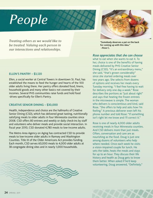 Perspectives Magazine: Spring 2011 - Presbyterian Homes & Services