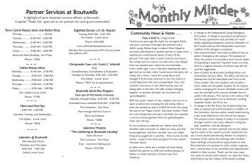 Partner Services at Boutwells - Presbyterian Homes & Services