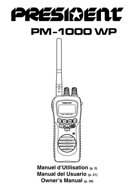 PM-1000 WP FR ESP UK.p65 - President Electronics