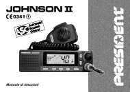 JOHNSON-II PRESIDENT Funciona a 12 y 24 voltios. Emisora CB 27 Mhz.40