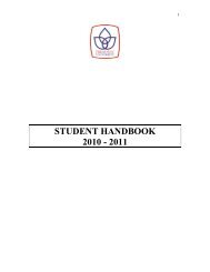 STUDENT HANDBOOK 2010 - 2011 - President University