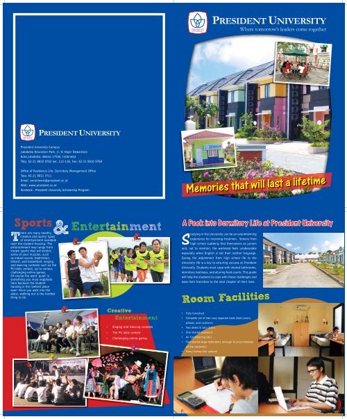 Dormitory Brochure 23April2010 1.indd - President University