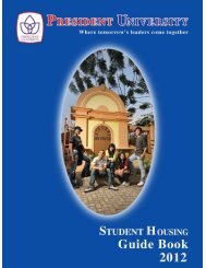 Housing Guidebook - President University