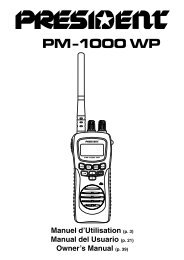 PM-1000 WP FR ESP UK.p65 - President Electronics
