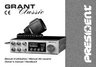 Grant Classic 4 lang nouv garant.p65 - President Electronics
