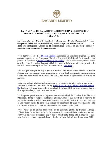 NdP- PromociÃ³n Ace Rafa de Bacardi Limited.pdf - scoop