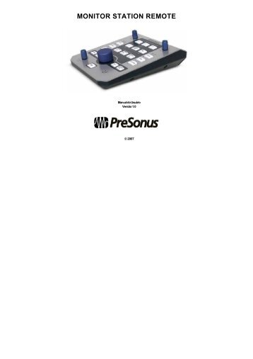 MONITOR STATION REMOTE - PreSonus