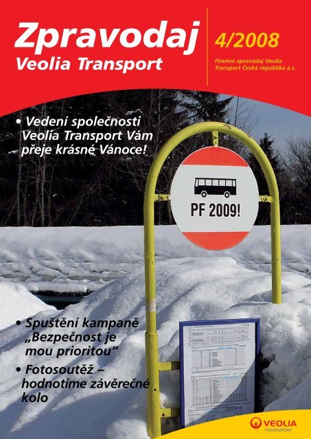 Vedení společnosti Veolia Transport Vám přeje krásné Vánoce!