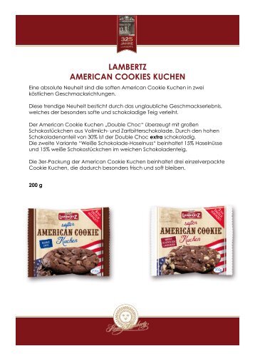 LAMBERTZ AMERICAN COOKIES KUCHEN - Press1