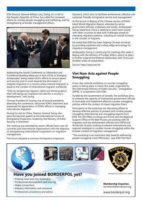 Border Security Matters May 2014