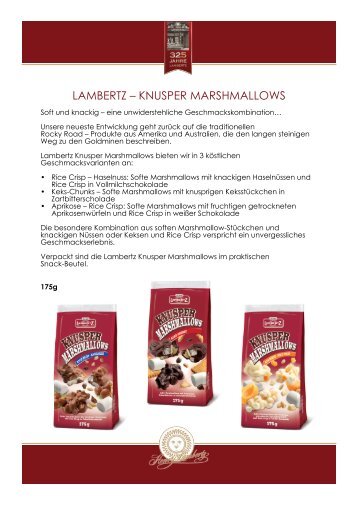 LAMBERTZ – KNUSPER MARSHMALLOWS - Press1