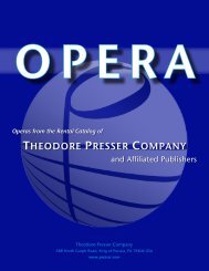 PDF catalog - the Theodore Presser Company