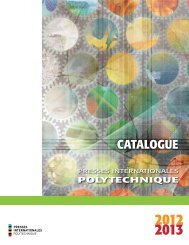 Catalogue - Presses Internationales Polytechnique