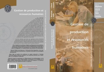 Fiche produit - Presses Internationales Polytechnique