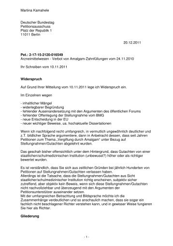 Martina Kamahele Deutscher Bundestag Petitionsausschuss Platz ...