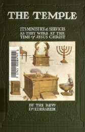 The Temple Ministry and Services at the Time of Jesus