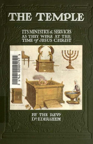 The Temple Ministry and Services at the Time of Jesus