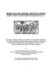 JERUSALEM; ROME; REVELATION - The Preterist Archive