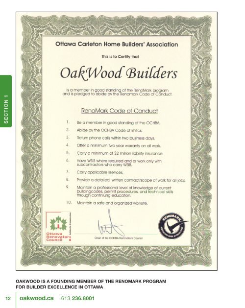 The OakWood Consumer’s Handbook