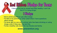 Red Ribbon Pledge for Teens