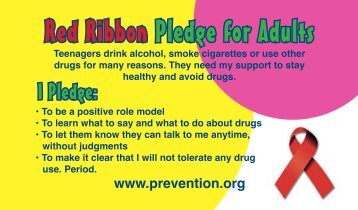 Red Ribbon Pledge for Adults