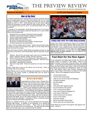 June 07 Newsletter 4 page spread for PDF - Preview Properties