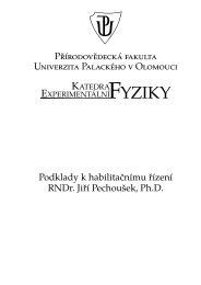 Podklady k habilitaÄnÃ­mu ÅÃ­zenÃ­ RNDr. JiÅÃ­ PechouÅ¡ek, Ph.D.