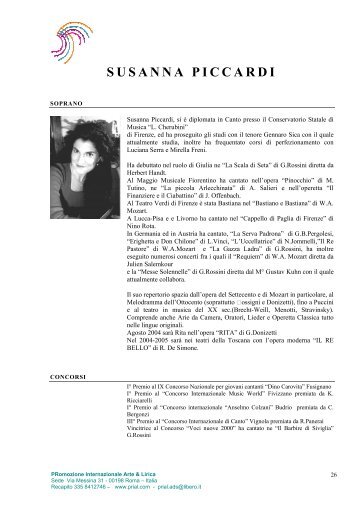 SUSANNA PICCARDI - Prial.com