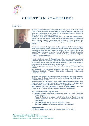 CHRISTIAN STARINIERI - Prial.com