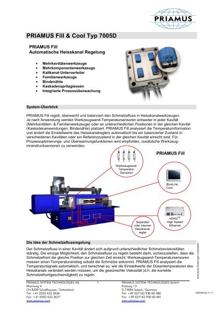 PRIAMUS Fill & Cool Typ 7005D