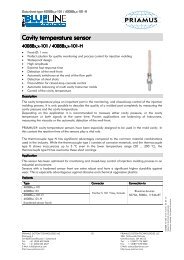 Cavity temperature sensor type 4008B-101 / 4008B-101-H - Priamus
