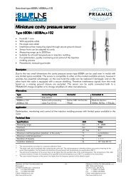 Cavity Pressure Sensor Cavity Pressure Sensor - Priamus