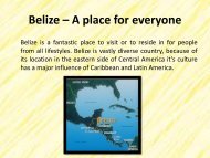Belize – A place for everyone