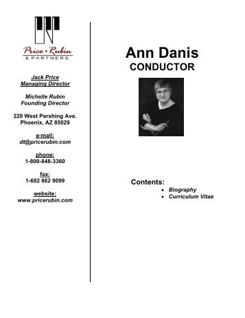 Ann Danis - Price Rubin & Partners