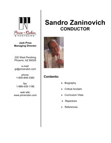 Sandro Zaninovich - Price Rubin & Partners