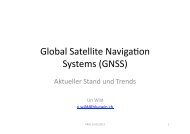 Global Satellite NavigaSon Systems (GNSS) - Prig