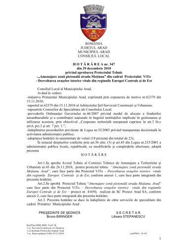 Vizualizare PDF - PrimÄria Municipiului Arad