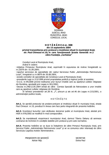Vizualizare PDF - Primaria Municipiului Arad