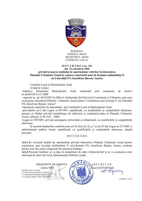 Vizualizare PDF - Primaria Municipiului Arad