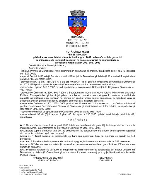 Vizualizare PDF - Primaria Municipiului Arad