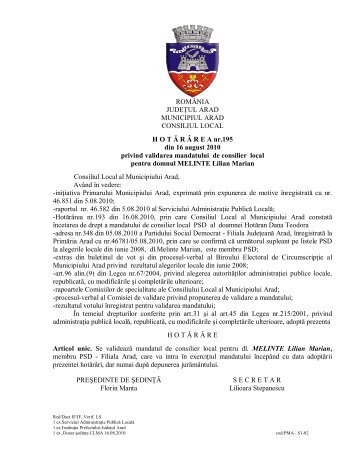 Vizualizare PDF - Primaria Municipiului Arad