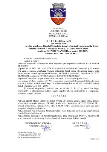 Vizualizare PDF - Primaria Municipiului Arad