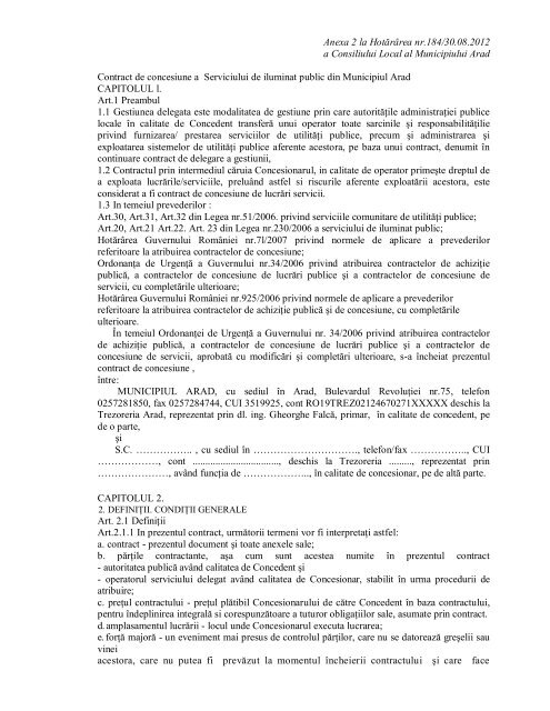 Vizualizare PDF - Primaria Municipiului Arad