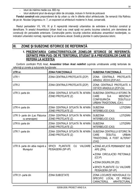 Zona monumente protejate - Primaria Municipiului Arad