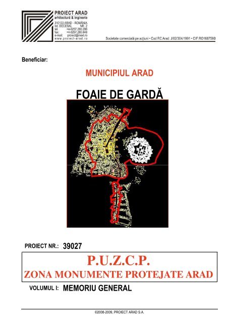 Zona monumente protejate - Primaria Municipiului Arad